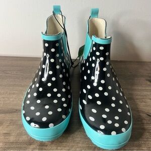 Gardenline NEW Women's Teal and Black Boot Size 10 #B1301